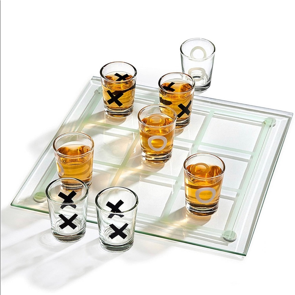 Studio Home Tic-Tac-Toe Shot Glass Game Set